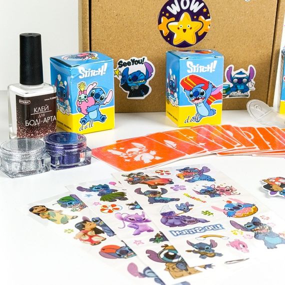 Набір для біо-тату "Wow Box Стіч " wow-box-stich-3 для 3 дітей | Зображення 2