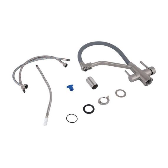 Смеситель для кухни Lidz Aria 020F3 с гибким изливом с подключением для питьевой воды (k35) LDARI020F3GNK39211 GNK | Зображення 7