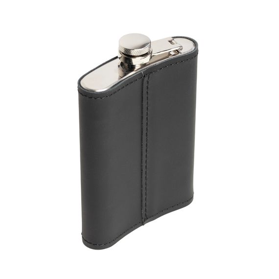 Фляга Skin and Skin 13х9х2 см 240 мл Чорна матова (FLblm) | Зображення 1