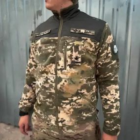 Кофта фліс піксель ЗСУ спрощена з липучками 52-54