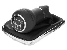 VW Golf IV 1.9 дизель (98-05) ручка переключения передач КПП 6 ступка диаметр 12мм + чехол+ рамка ХРОМ