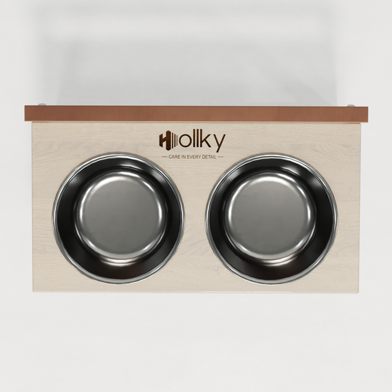 Миски на регулируемой подставке для средних собак Hollky Flex M (2 × 0.85 л) FM-422530-GLWH | Зображення 12