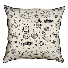 Подушка с мешковины Space 45x45 см (45PHB_UNI006_WH)
