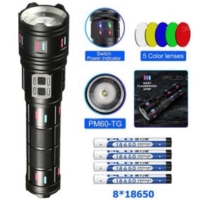 Ліхтар Night Vision Fluorescence AK177-White Laser LED PM60-TG / USB-C / Power Bank / Чорний