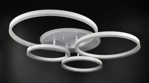 Люстра світлодіодна стельова LED світильник для квартири на стелю лед з пультом 26110 Білий 12х69х79 см.