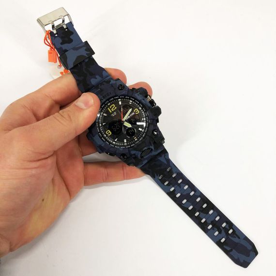 Часы для военных и отдыха SKMEI 1155BCMBU, Брендовые мужские часы спортивные многофункциональные MO-13 | Зображення 3