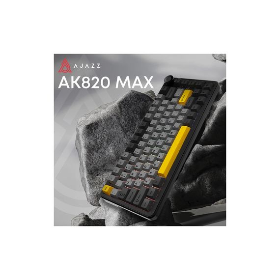 Клавіатура Ajazz AK820 MAX PLUS Daydream Switch RGB Wireless/Bluetooth/USB Black (AK820MAX-DD-BGY) | Зображення 2