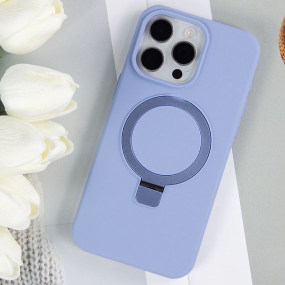 Чохол Silicone Case Full Protective NO LOGO with Ring для Apple iPhone 13 Pro Max (6.7") Blue | Зображення 3