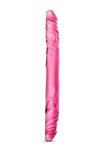 Подвійний фалоімітатор B YOURS 14inch DOUBLE DILDO PINK, Рожевий, Розмір посилки : 11,50 х 68,00 х 3,00