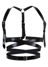 Портупея Art of Sex Melani Leather harness Чорна XS/S/M