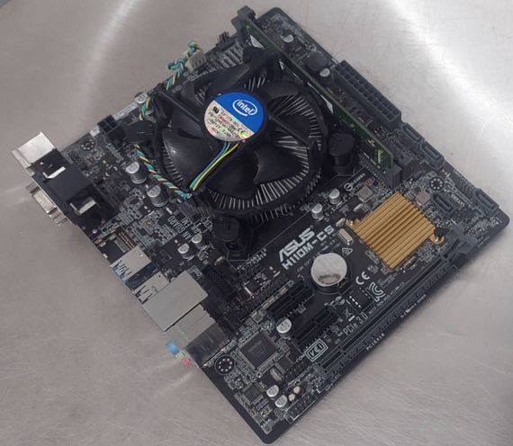 Комплект: материнская плата Asus H110M-CS / Intel Core i5-7400 (4 ядра по 3.0 - 3.5 GHz) / Intel HD Graphics 630 / Socket LGA1151 / Кулер BOX б/в | Зображення 4