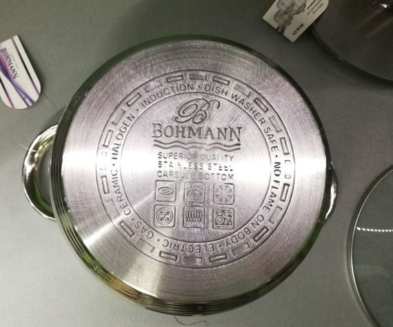 Набір каструль Bohmann BH-04-275, 4 предмети нержавіюча сталь, для індукції | Зображення 1