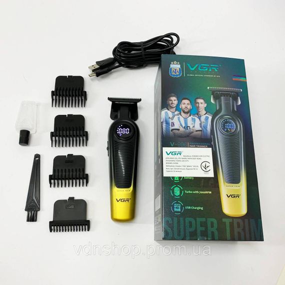 Багатофункціональна акумуляторна машинка для стрижки VGR V-996, Професійна машинка для стрижки голови UO-97 | Зображення 3