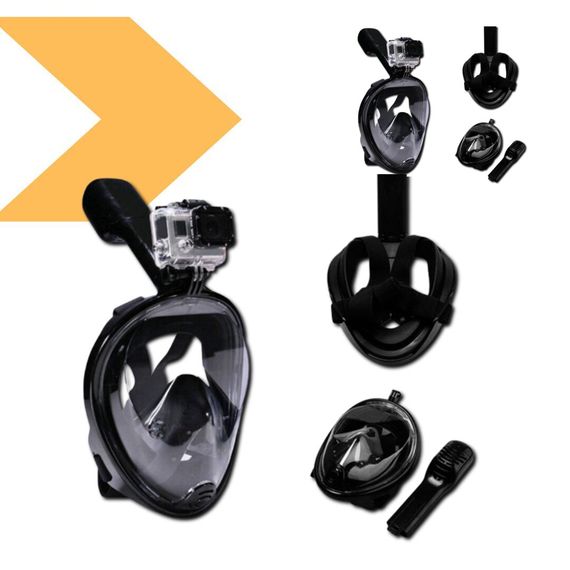 Маска для підводного плавання L/XL ЧОРНА EasyBreath Tribord 10 (GR- 142_391) | Зображення 1