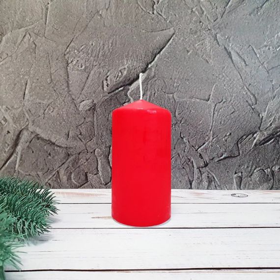 Свічка столова циліндр Bispol AURA Candles sw60/120-030 Червонй | Зображення 8