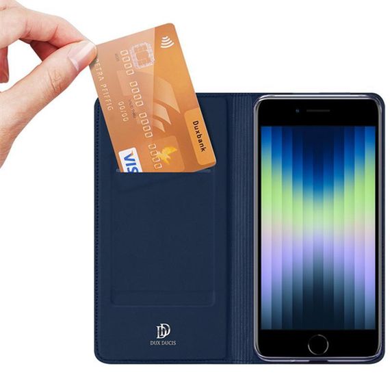 Чохол-книжка Dux Ducis з кишенею для візиток для Apple iPhone 7 / 8 / SE (2020) (4.7") Синій | Зображення 1