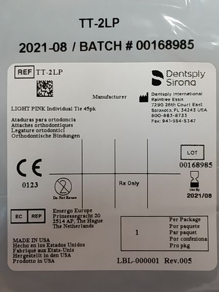 Эластическая лигатура цветная (нежно-розовая) пр-во Dentsply-Sirona, 10 шт. | Зображення 3