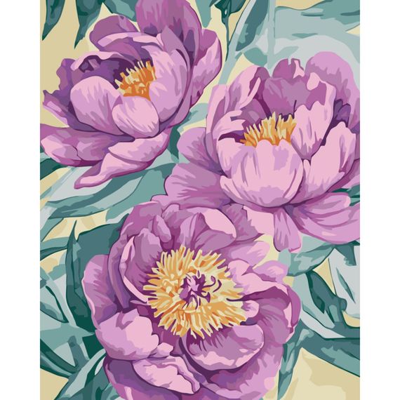 Картина по номерам "Лиловые цветки" 13161-AC 40x50 см