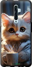 Чохол на Oppo Reno 2Z Білий кіт "5646b-1867-2448"