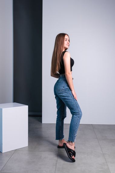 Шльопанці жіночі Fashion Basil 3631 38 розмір 24,5 см Чорний | Зображення 9