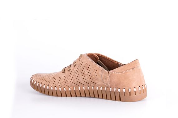 Мокасины Prime на шнуровках, бежевые 40 41 42 43 размер | Зображення 2