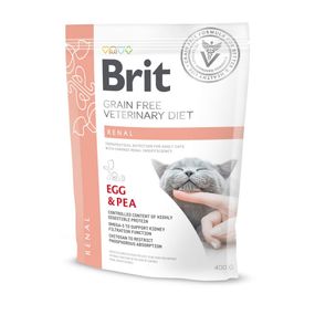 Корм сухий Brit Grain Free VetDiet Cat Renal для котів з захворюванням нирок з яйцем та горохом 400 г