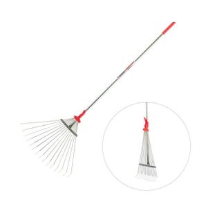 Граблі віялові 15 прутків, регулювання ширини 20-65 см INTERTOOL FT-3008