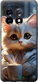 Чохол на OnePlus 11 Білий кіт "5646u-2940-2448"