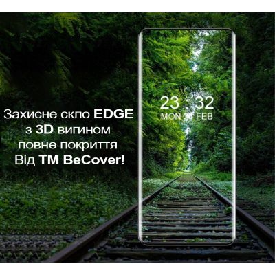Стекло защитное BeCover EDGE Xiaomi Redmi Note 14 Pro Plus 5G Black (713580) | Зображення 2