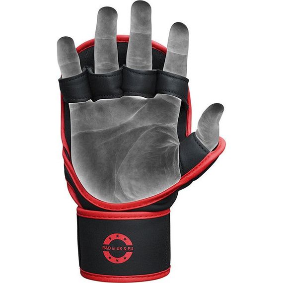 Рукавиці для ММА RDX F6 KARA Matte Red Plus S/M (капа у комплекті) | Зображення 3