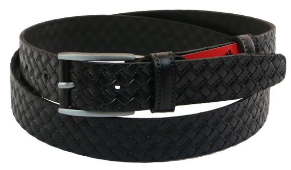 Ремень под брюки Skipper черный 3,5 см