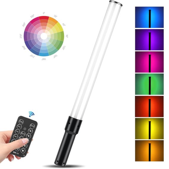 Ручна світлодіодна LED лампа Andoer D3 | студійне відео-світло з RGB підсвіткою та регульованою яскравістю | Зображення 2