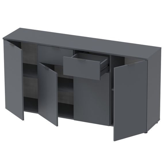 Комод в гостиную Doros Рон 7 160х38х81 см Графит (DRS-011305) | Зображення 2