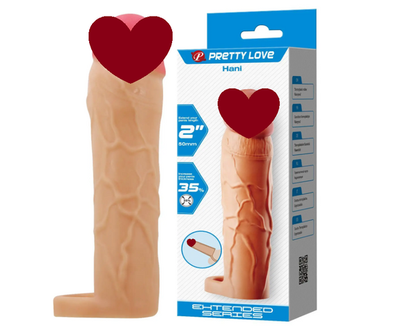 Насадка презерватив Pretty Love - Hani 2"( 50 mm) Extended Series Sex Aura