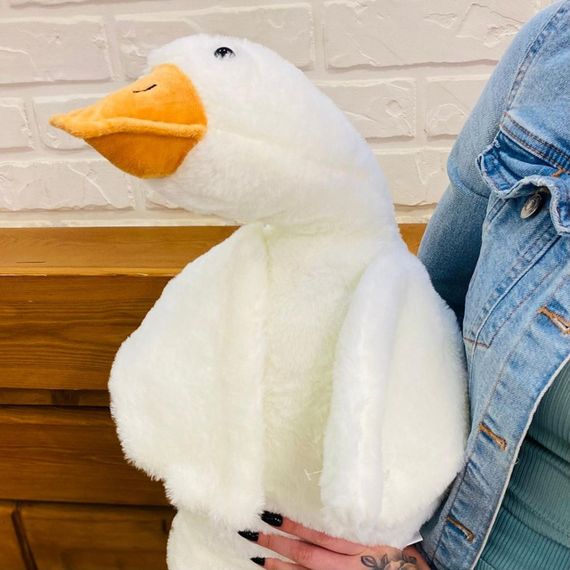 Плюшева іграшка подушка (50-90см), 50 см, Гусак / Дитяча м'яка іграшка-обіймашка / Іграшка антистрес | Зображення 6