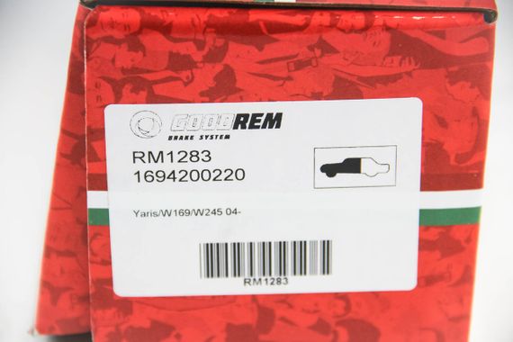 Колодки передні гальмівні Yaris/W169/W245 04-, GOODREM (RM1283) | Зображення 2