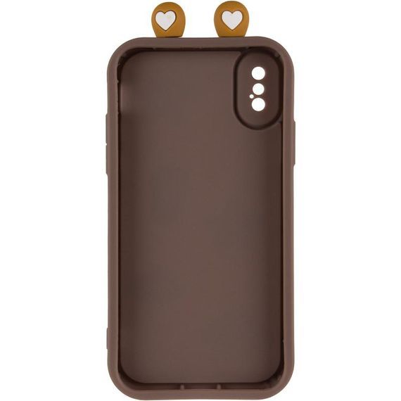 Чехол TPU Toys Case with Ears для Apple iPhone X / XS (5.8") Brown | Зображення 2
