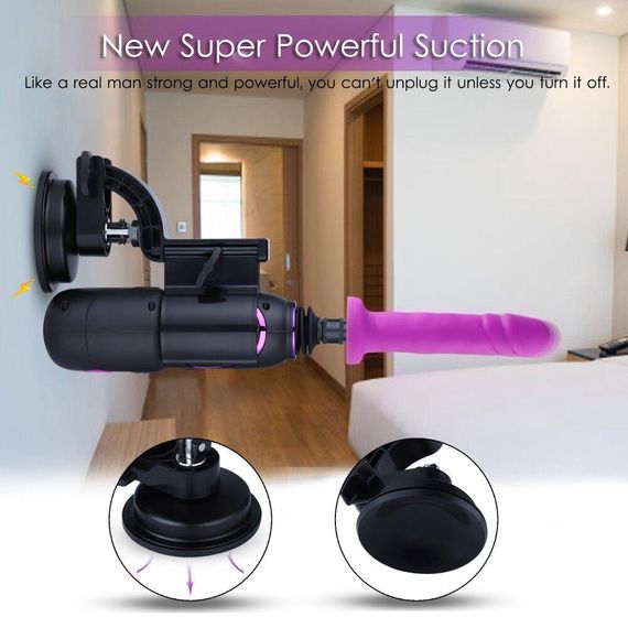 Высокомобильная смарт секс-машина Hismith Pro Travel APP с фаллоимитатором, присоска, пульт ДУ sexstyle | Зображення 5