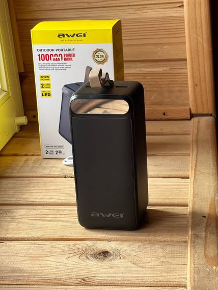 Повербанк 100000 mAh AWEI P101K для поездок и работы ∙ Внешний аккумулятор ∙ Power Bank | Зображення 4