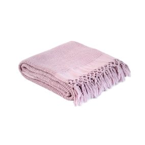 Плед Lotus Home 11249 Туреччина 130*170 см  Бавовна + бамбук Бузковий