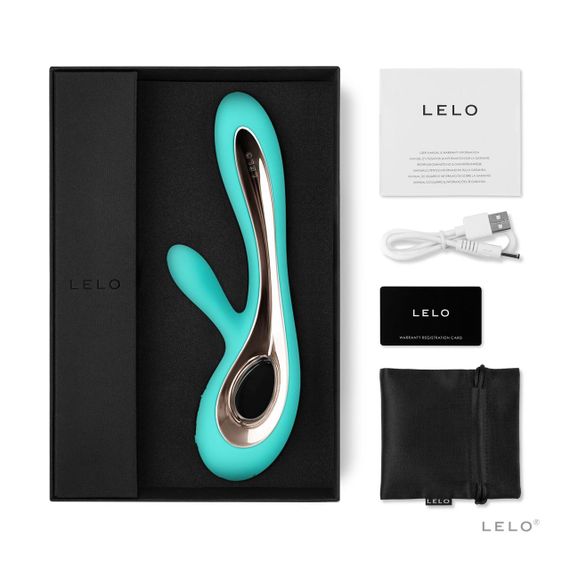 Вибратор-кролик LELO Soraya 2 Aqua, 12 режимов вибрации, до 4 часов работы sexstyle | Зображення 1