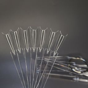 Тіпси зворотній стилет прозорі на кільці (10шт)