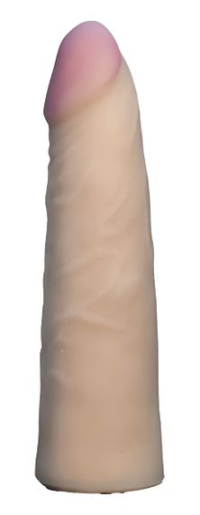 Насадка для страпона тілесна EGZO CIBERSKIN NSTR08 ( 17,5 см х 3,5 см ) Sex Aura | Зображення 1