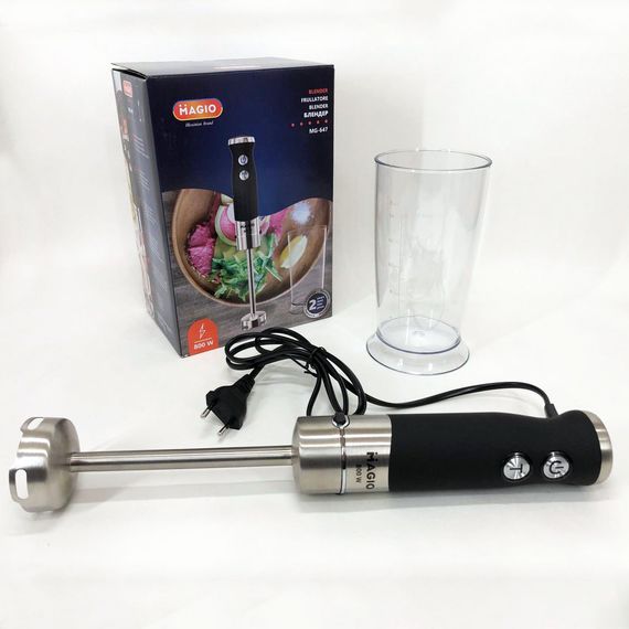 Блендер для кухні подрібнювач з чашею MAGIO, Блендер для дитячого пюре Потужний QL-39 | Зображення 2