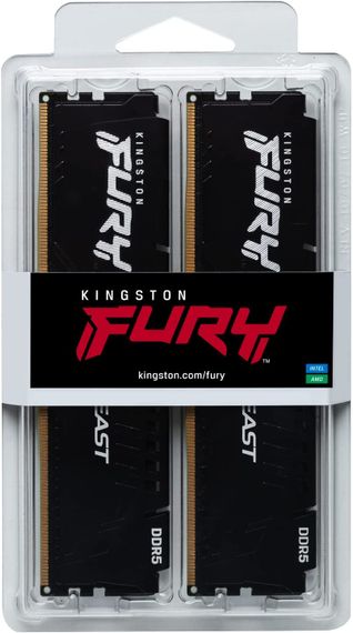 Пам&#039;ять ПК Kingston DDR5 16GB KIT (8GBx2) 5600 FURY Beast KF556C40BBK2-16 | Зображення 7
