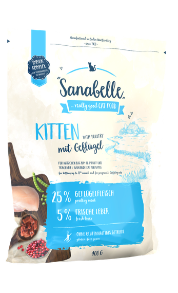 Sanabelle Kitten with Poultry Meat Сухой корм для котят с птицей 400 г