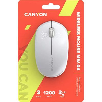 Мышка Canyon MW-04 Bluetooth White (CNS-CMSW04W) | Зображення 5