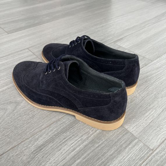 Замшевые синие туфли 42 размер – на стопу 27,8 см | Зображення 8