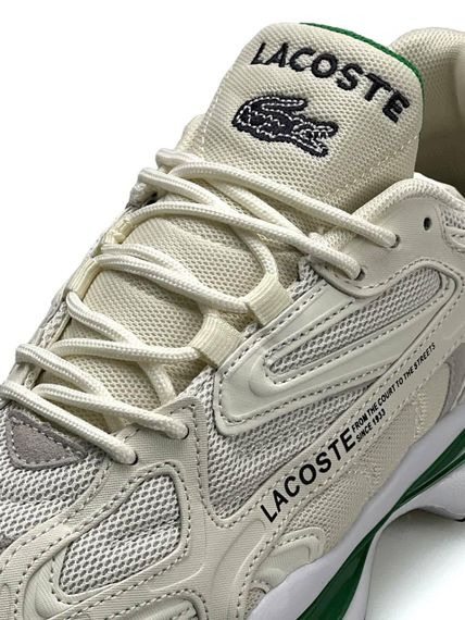 Чоловічі кросівки Lacoste L003 2K24 Beige White Gree (текстиль) A3927 46 | Зображення 8