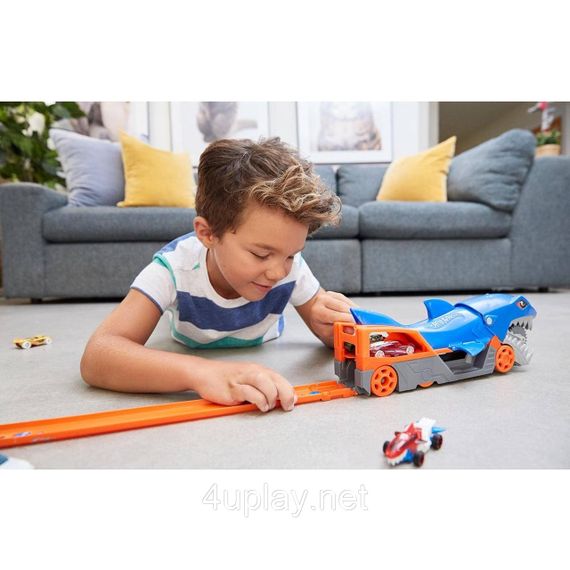 Вантажівка транспортер Хот Вілс Голодна акула / Акуляча паща. Hot Wheels Shark Chomp Transporter | Зображення 7